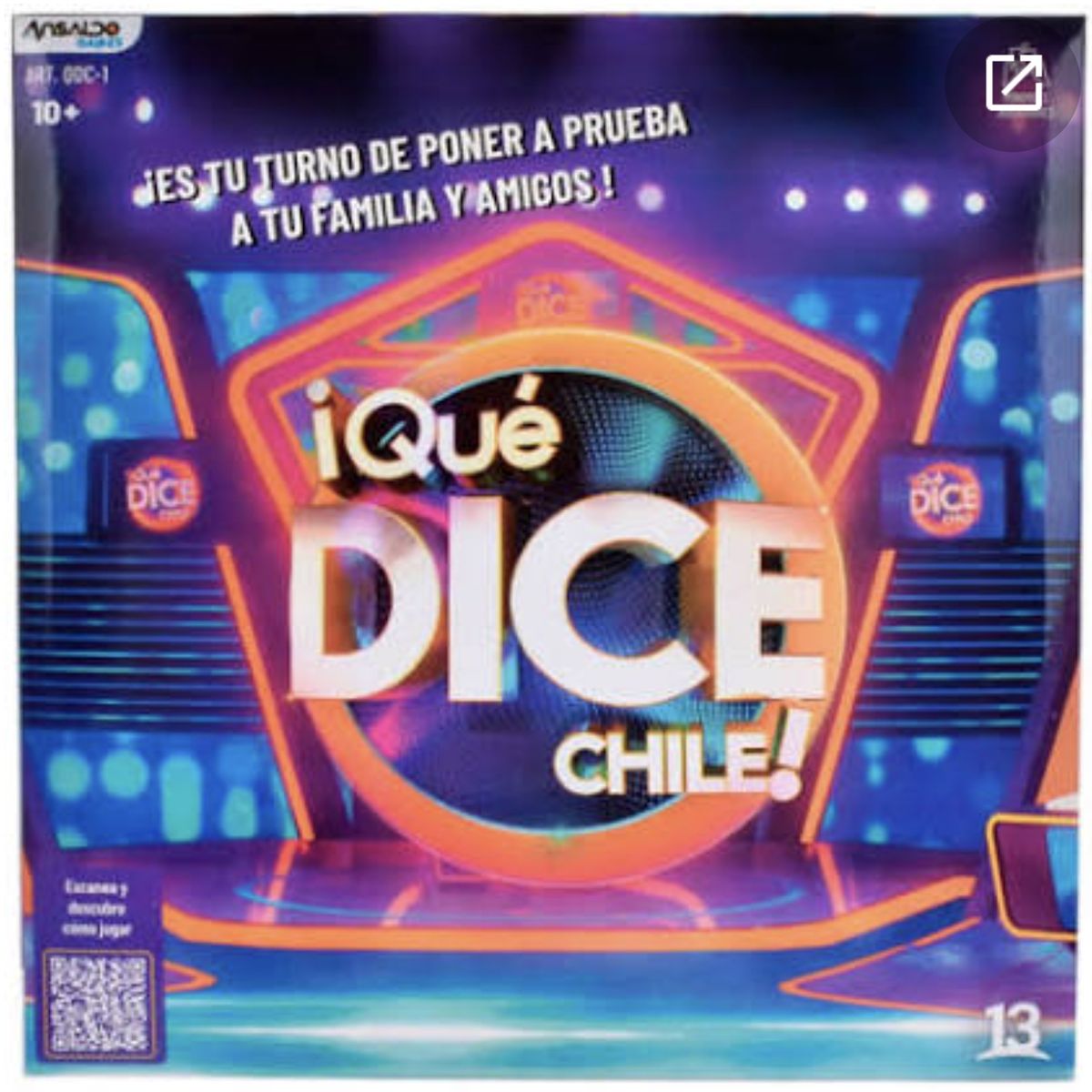 ANSALDO - Que Dice Chile - Juego De Mesa - Español