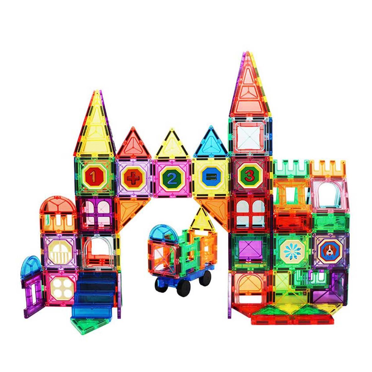 MAGNESCAPE - Juguete Bloques Magnéticos de Construcción - 132 Piezas