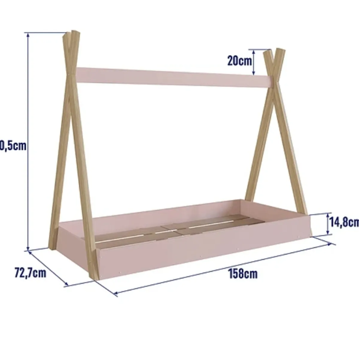 KIDSCOOL - Cama Infantil Montessori Rosada