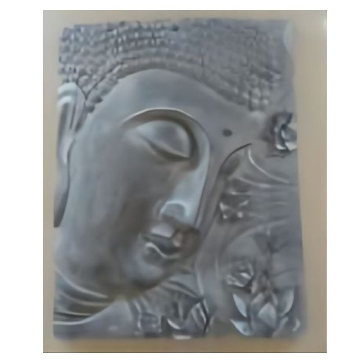 GENERICO - Estatua De Pared Buda Plateado 20 cm