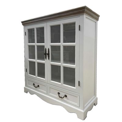 Imagen 2 del producto Vitrina clasica cubierta albayalde 12 ventanas con Cajones Ecomuso