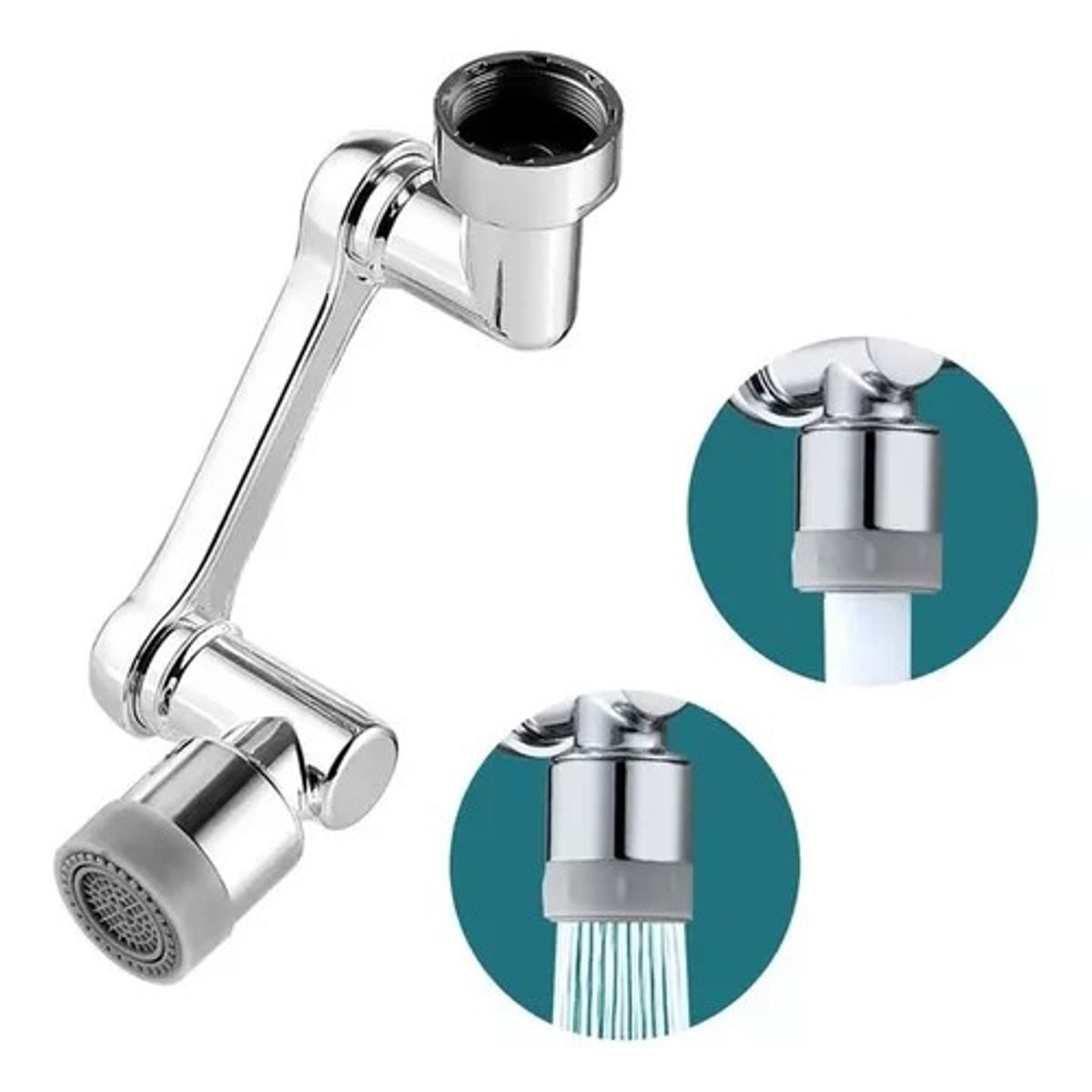 GENERICO - Extensor Plástico Pulverizador De Grifo Giratorio 360°