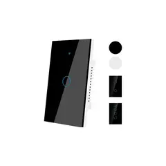 GENERICO - Interruptor Luz Pared Inteligente Wifi y Touch NEGRO