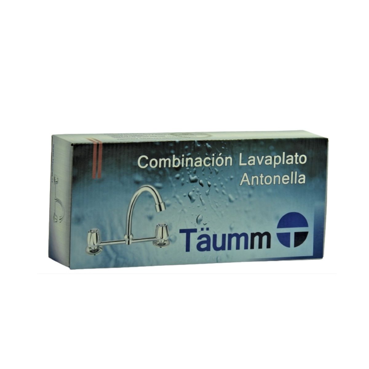 Llave Combinación de Lavaplatos Antonella Grifería Plateado, marca TAUMM - Foto 2