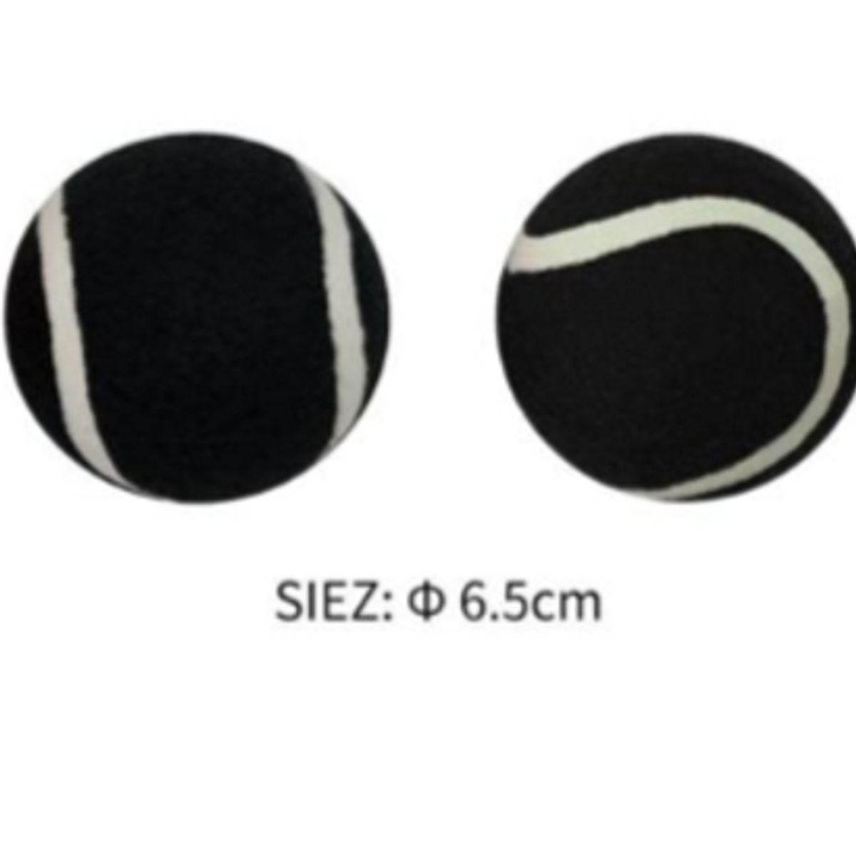 GENERICO - Pelota Juguete Para Perros Negra 6cm