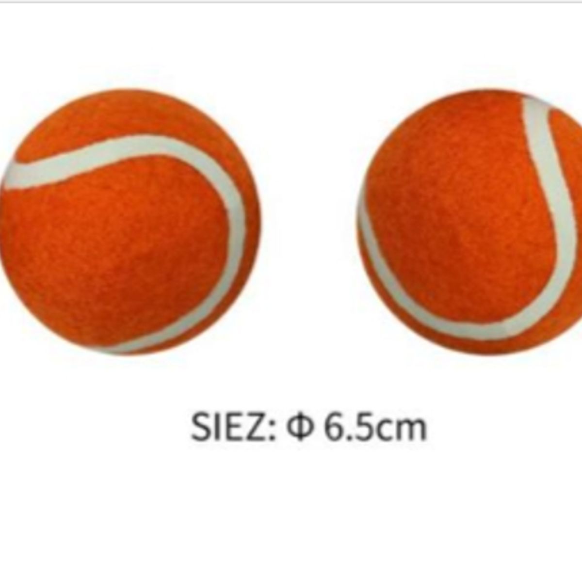 GENERICO - Pelota Juguete Para Perros Naranja  6cm