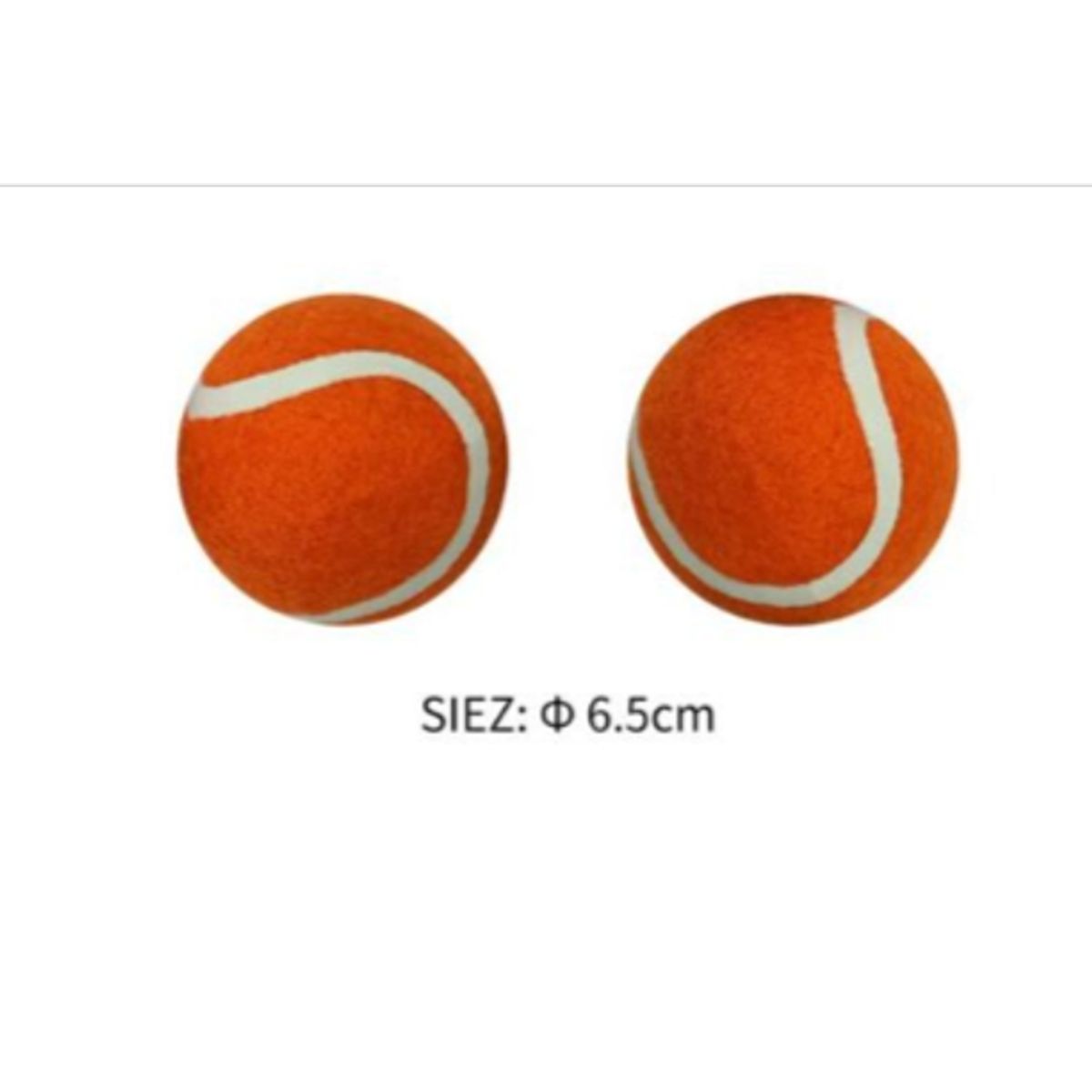 GENERICO - Pelota Juguete Para Perros Naranja  6cm