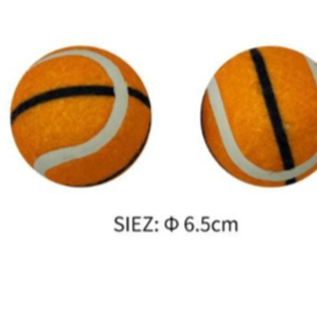GENERICO - Pelota Juguete Para Perros Naranja  6cm