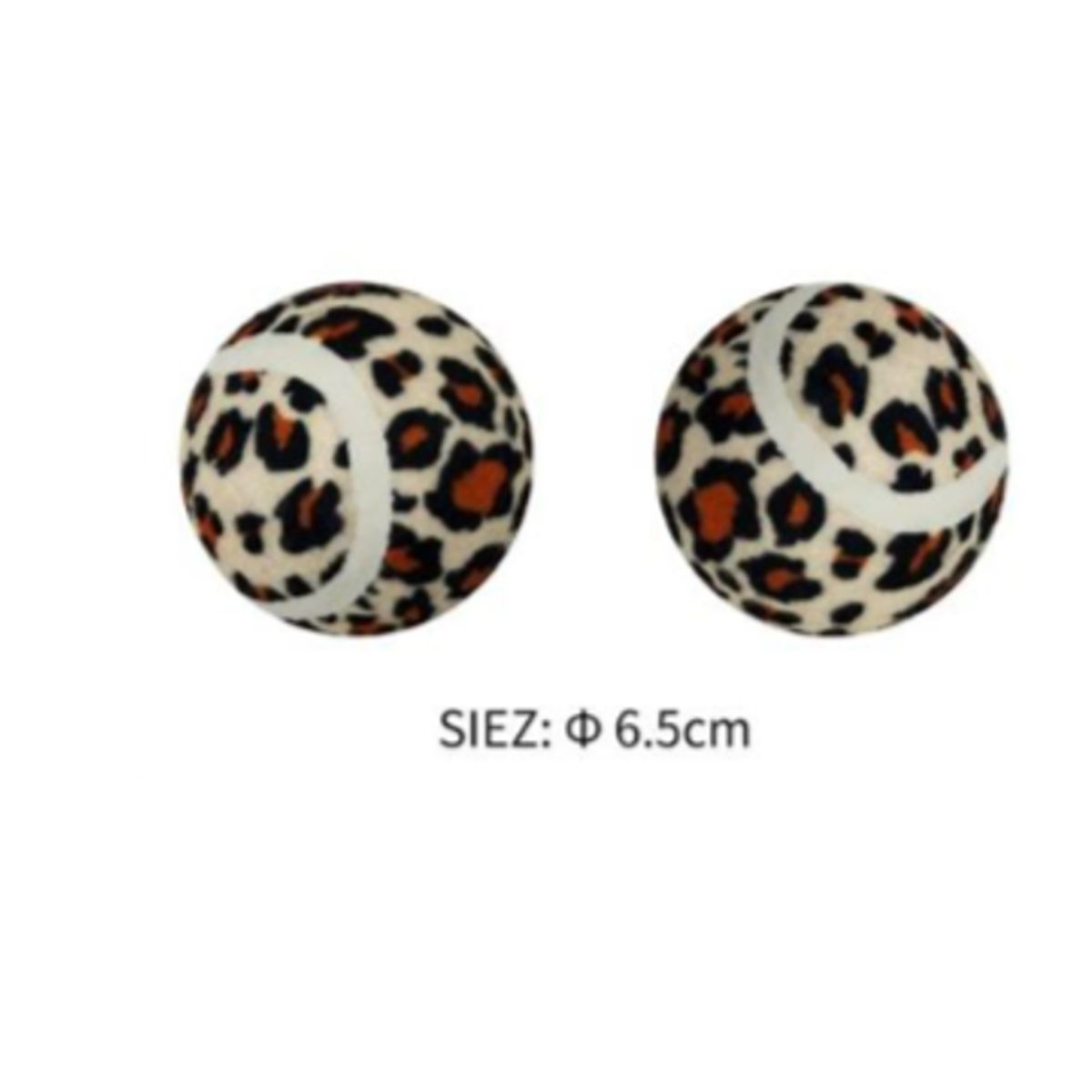 GENERICO - Pelota Juguete Para Perros Blanco y Naranja  6cm