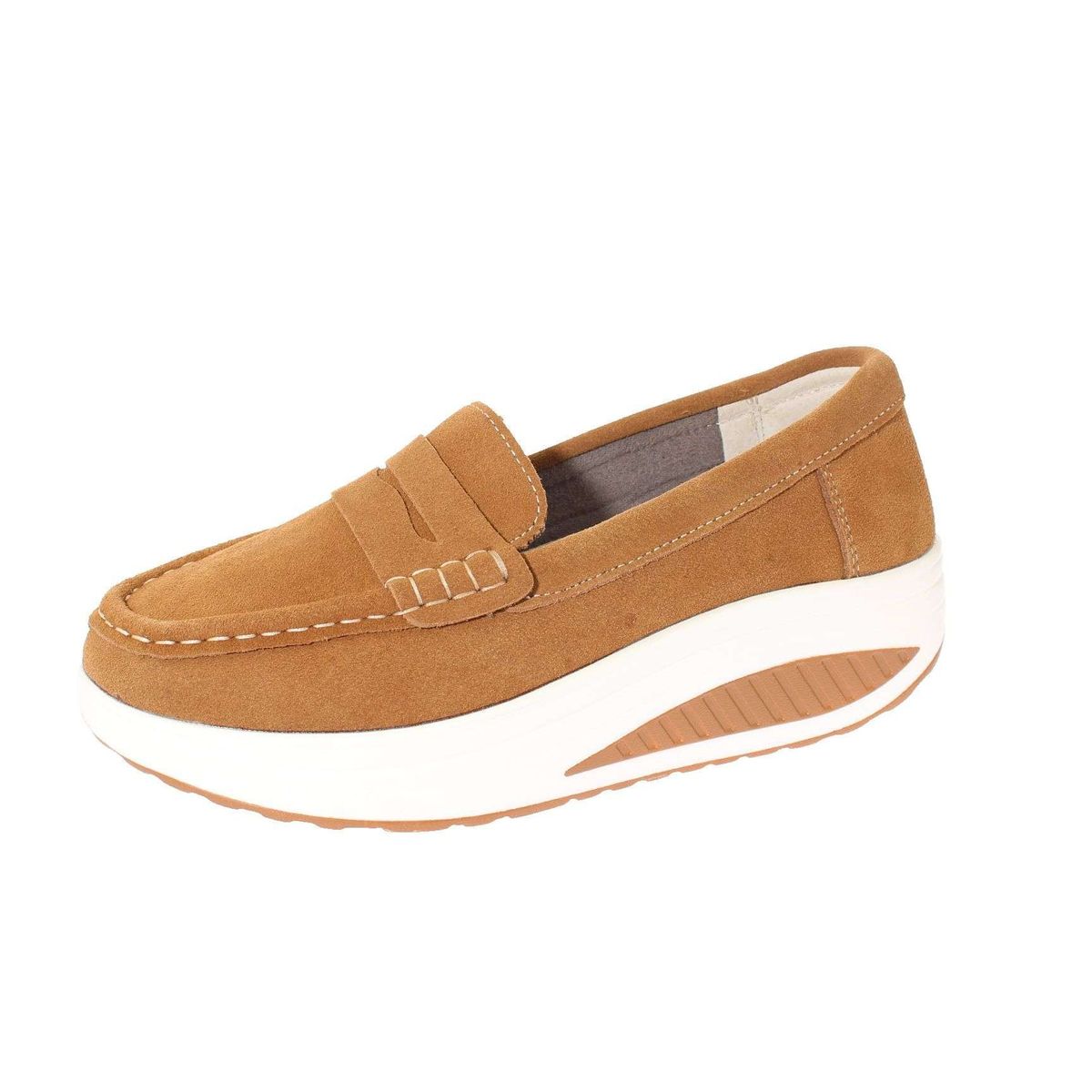 VIA FRANCA - Mocasín confort Para Mujer Color Marrón