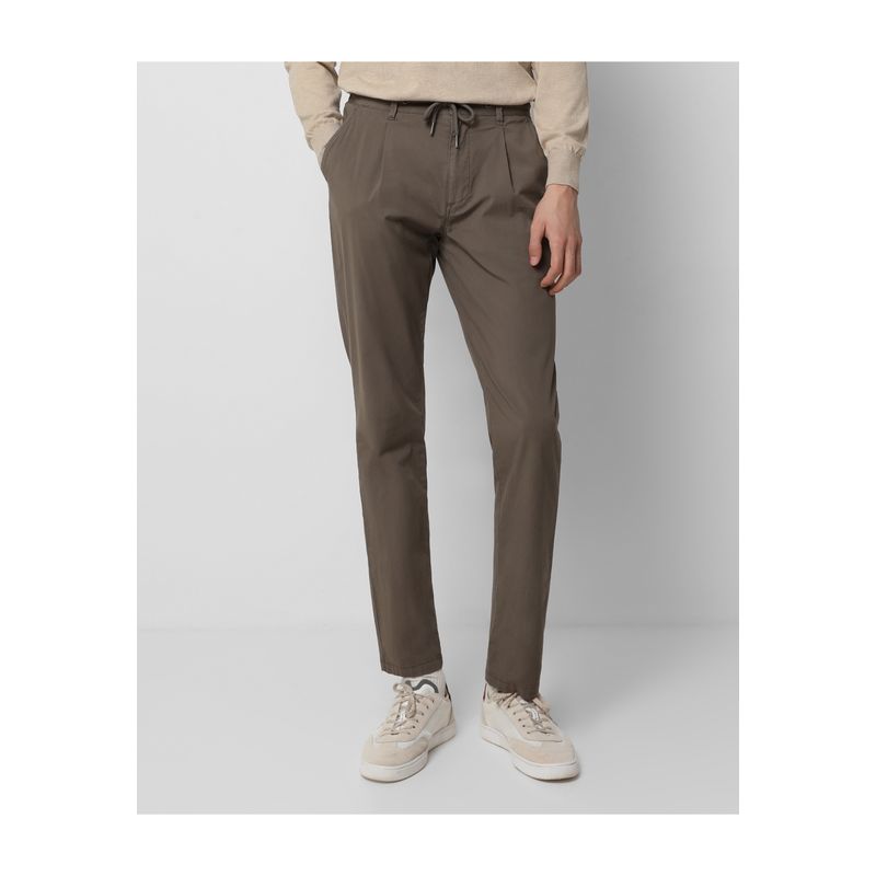 SCALPERS - Pantalón Pinzas Cordón Taupe