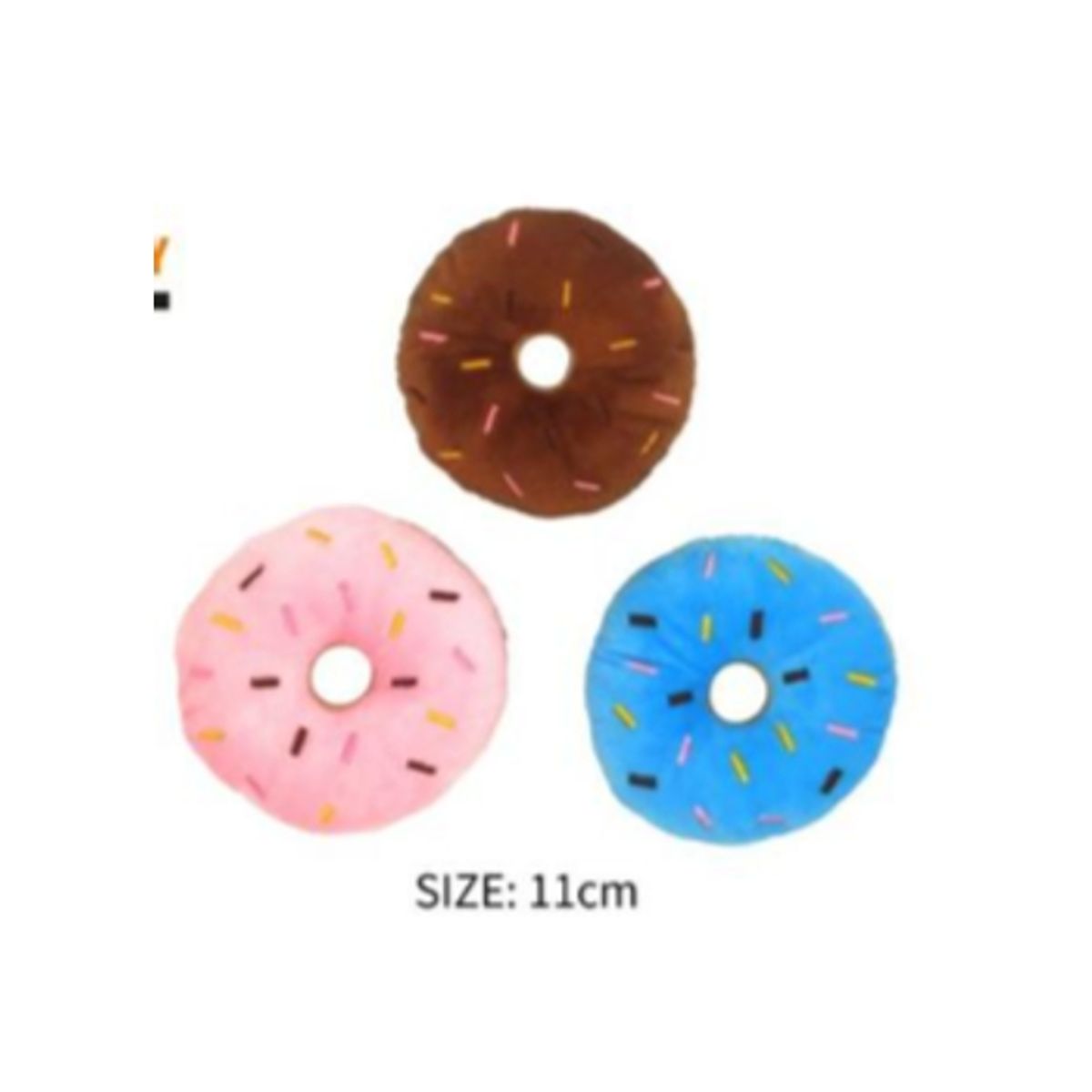 GENERICO - Juguete Para Perros Colores Surtidos Diseño Dona 11cm