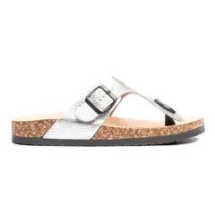 CHINITOWN - Sandalia Mujer Plateado Angela