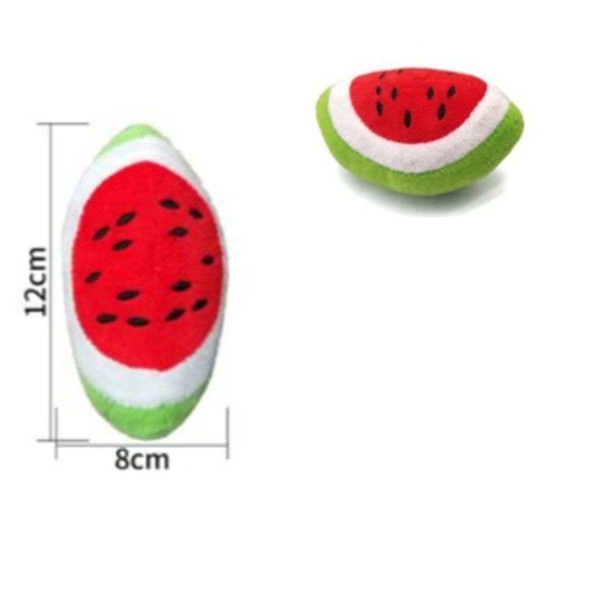 GENERICO - Juguete Para Perros Color Rojo Diseño Sandia 12x8cm