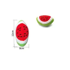 GENERICO - Juguete Para Perros Color Rojo Diseño Sandia 12x8cm