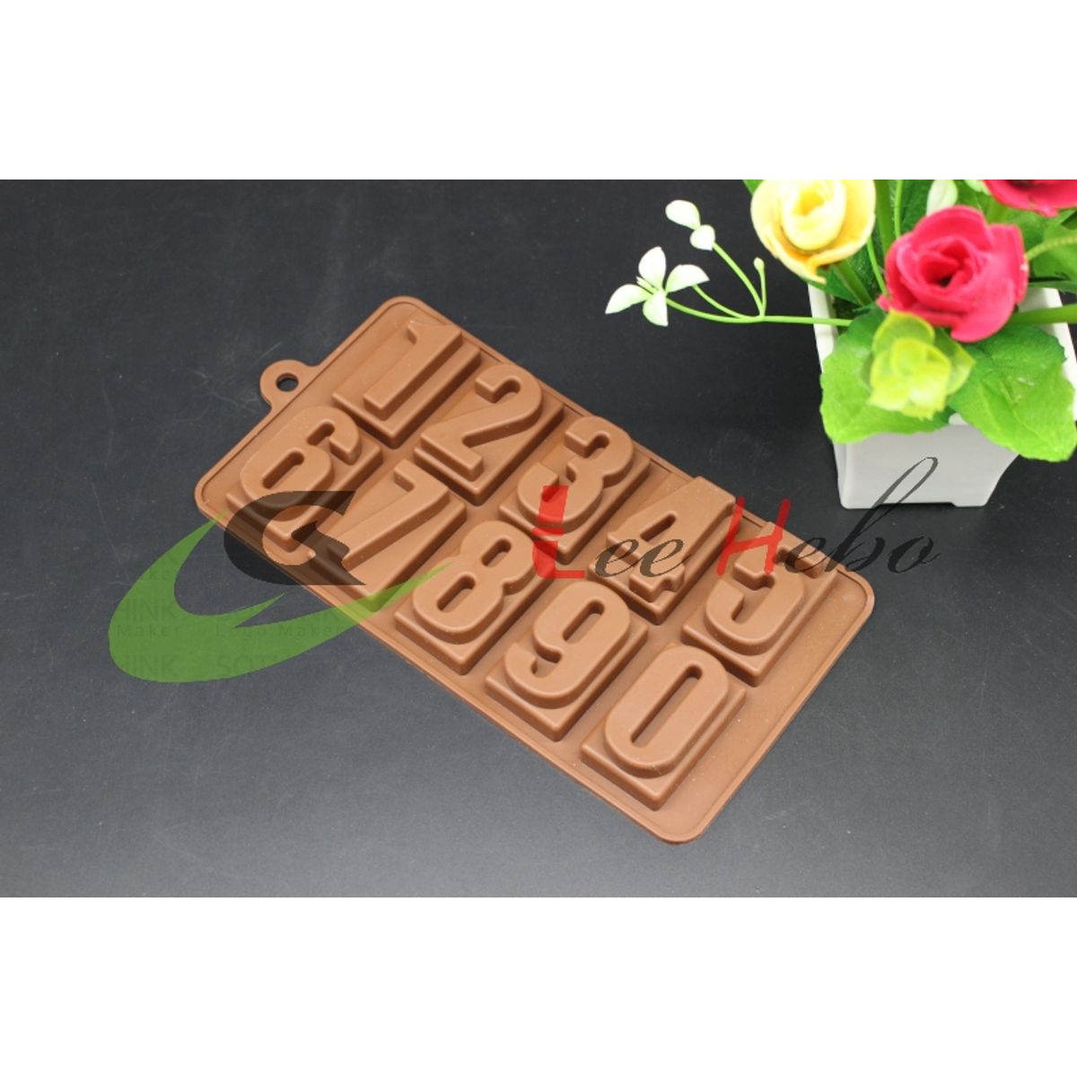 GENERICO - Molde SIilicona Para Chocolate Numeros Del 0 Al 9