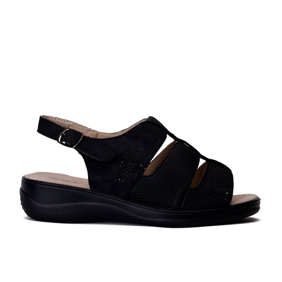 CHINITOWN - Sandalia Mujer Negro Kristel Chinitown