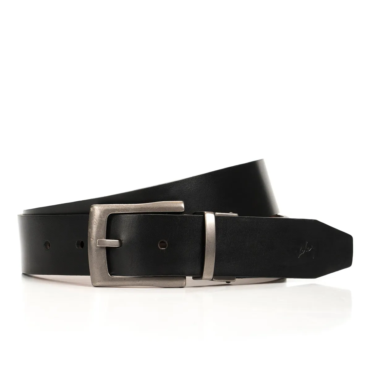 VELEZ - Vélez Cinturón Doble Faz dobra De Cuero Para Hombre Vintage