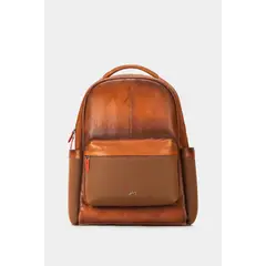 VELEZ - Vélez Mochila Fagus 2.0 Cuero Para Hombre Lona En Nylon Miel