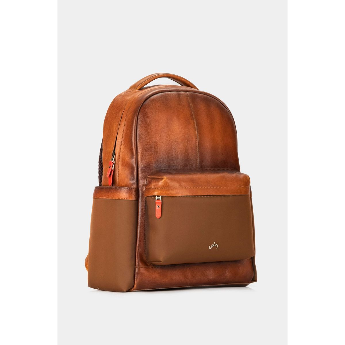 VELEZ - Vélez Mochila Fagus 2.0 De Cuero Hombre Lona En Nylon Miel