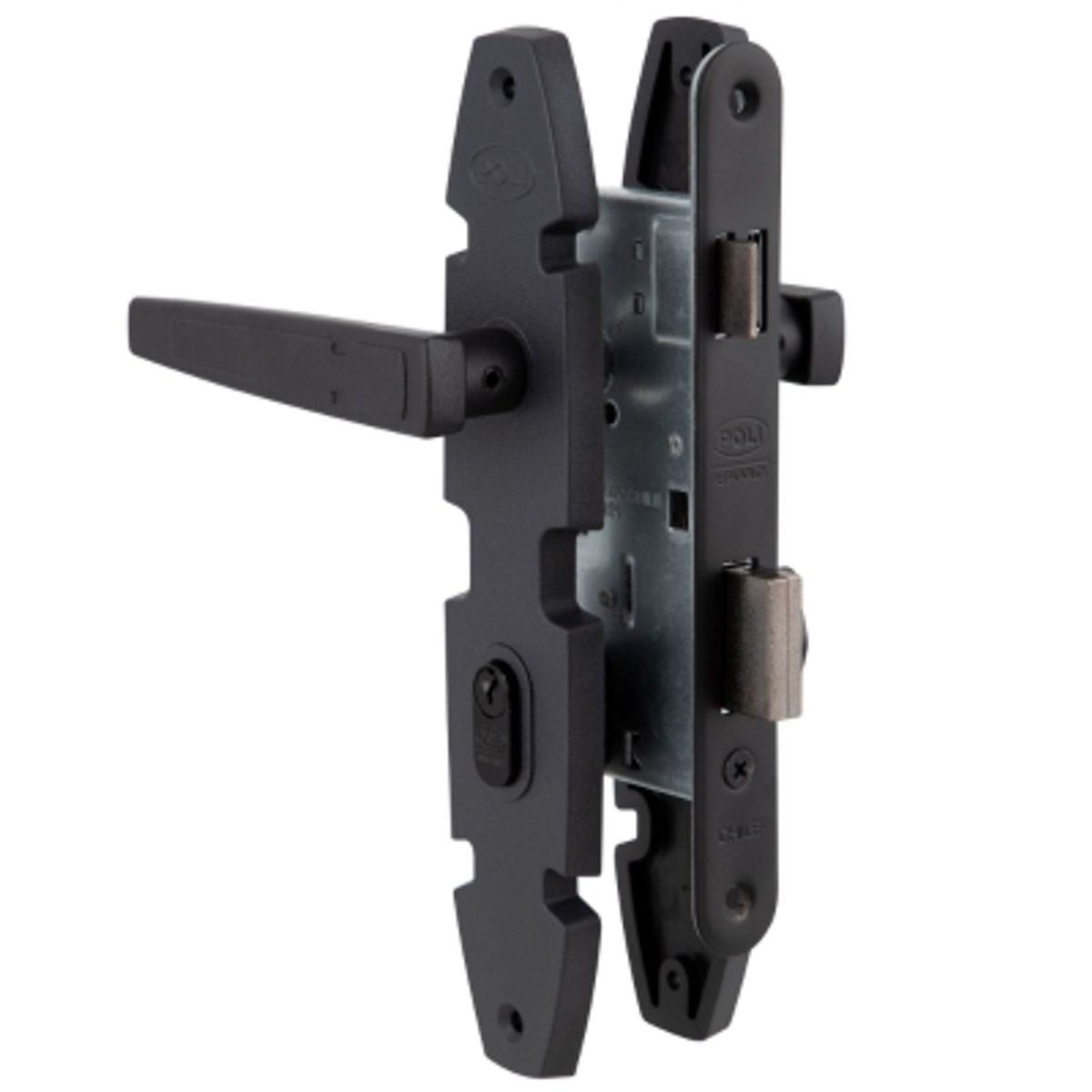 POLI - Cerradura Embutida Nórdica Oval B40 Oficina/Dormitorio