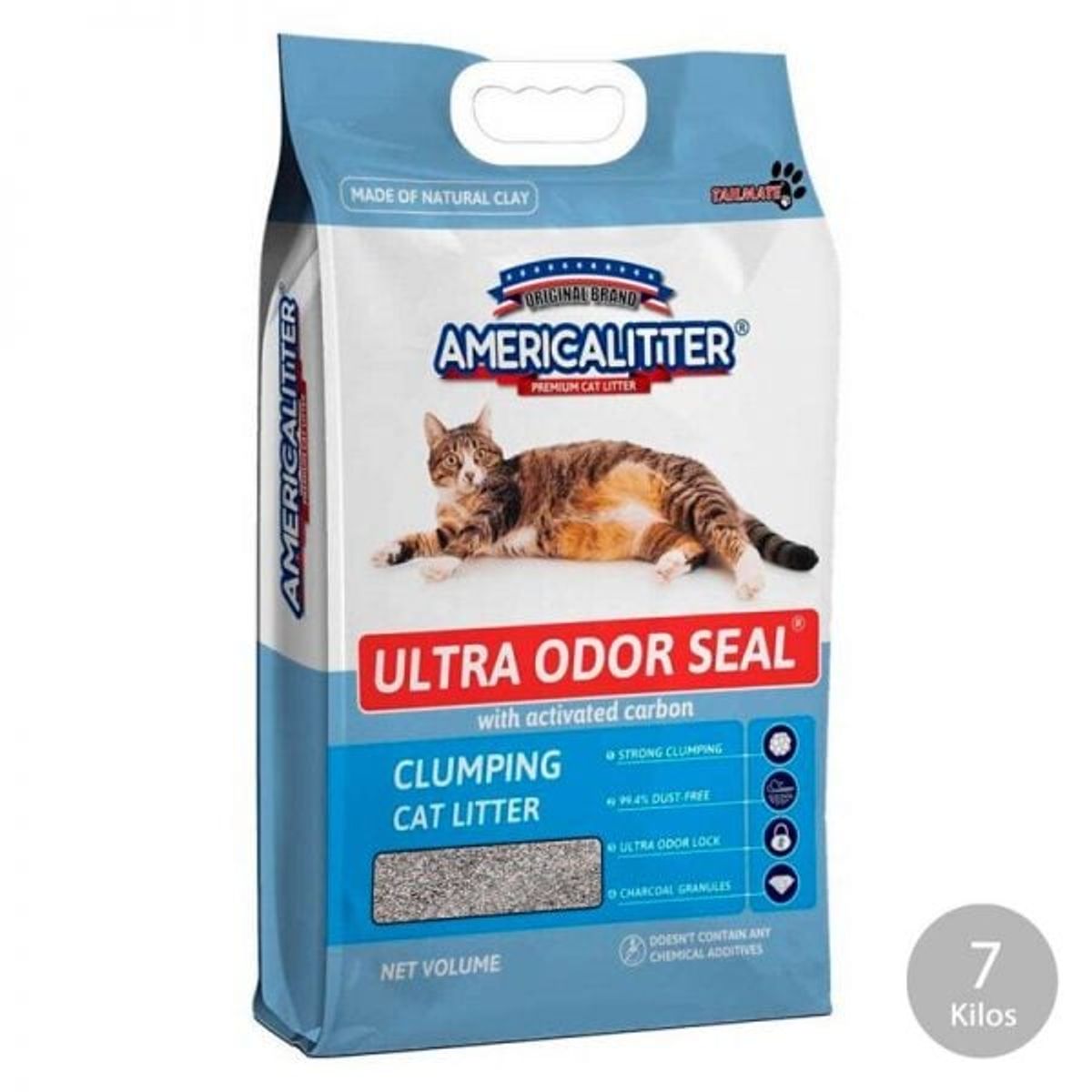 AMERICA LITTER - Arena sanitaria American litter ultra olor seal 15kg.