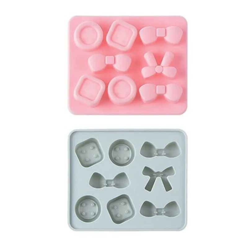 GENERICO - Molde Silicona Para Chocolate Forma Mini Lazos-Circulos