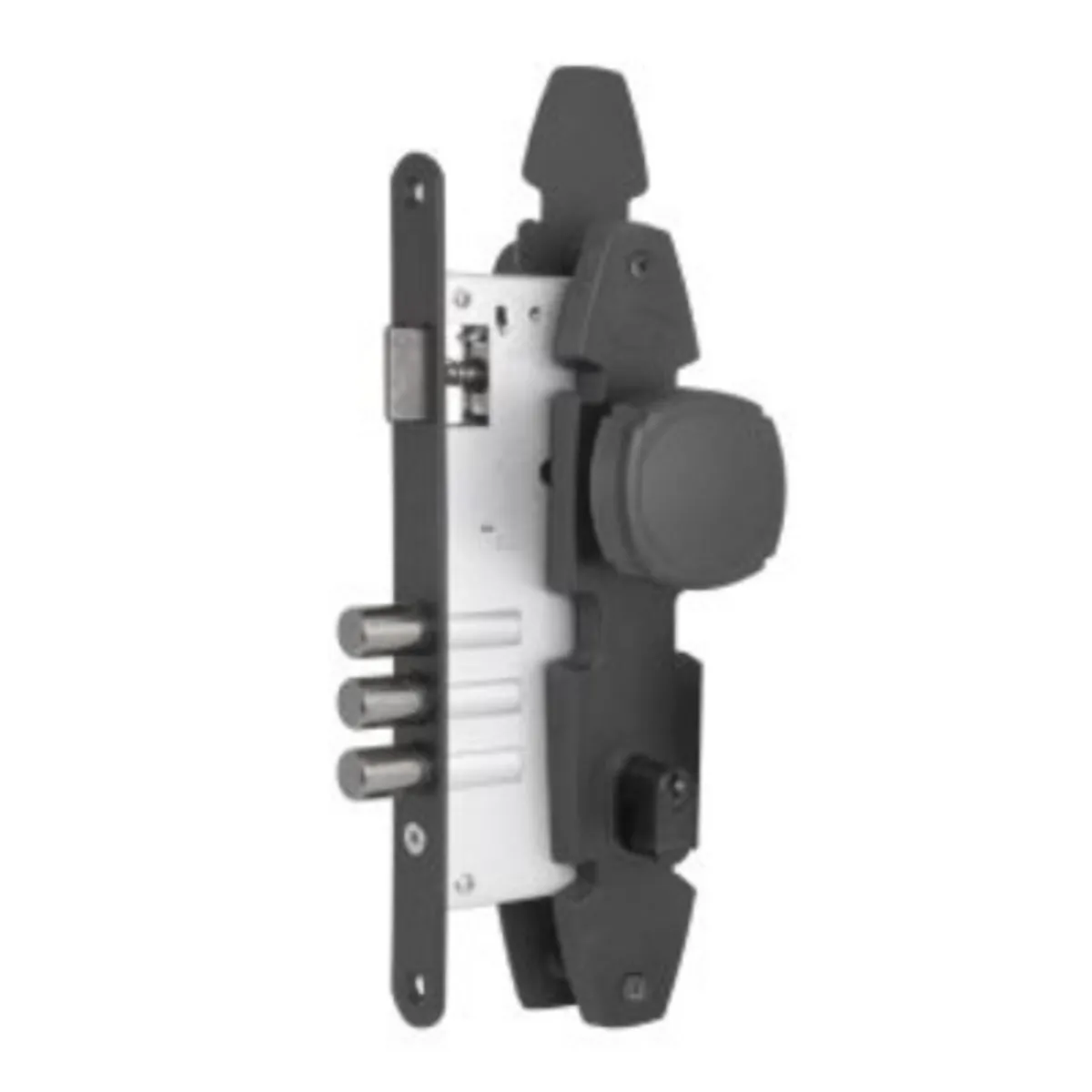 POLI - Cerradura Embutida Nórdica Oval B60 Pomo Acceso 1/2