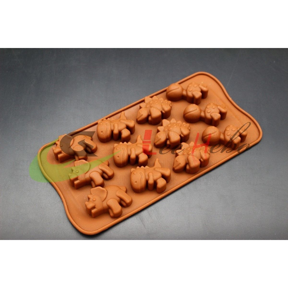 GENERICO - Molde Silicona Para Chocolate Forma Mini Dinosaurios