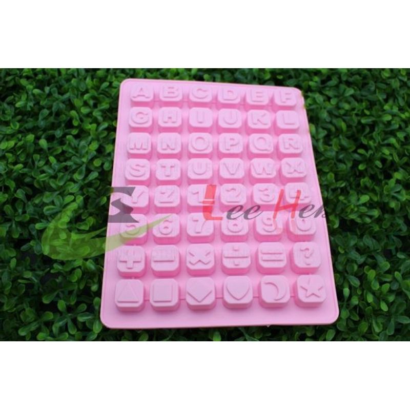 GENERICO - Molde Silicona Para Chocolate Forma Letras-Numeros-Signos
