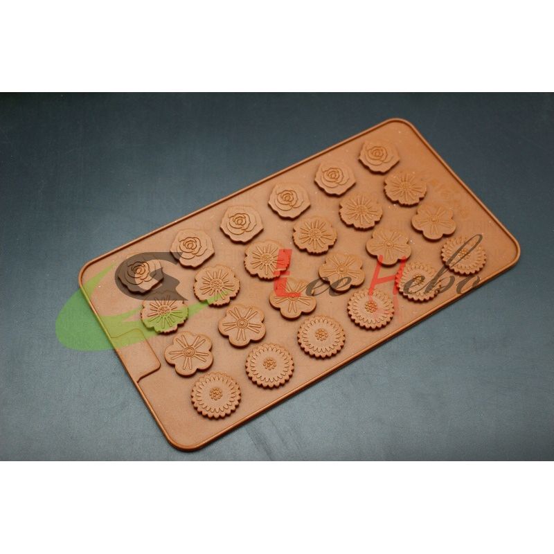 GENERICO - Molde Silicona Para Chocolate Forma Flores