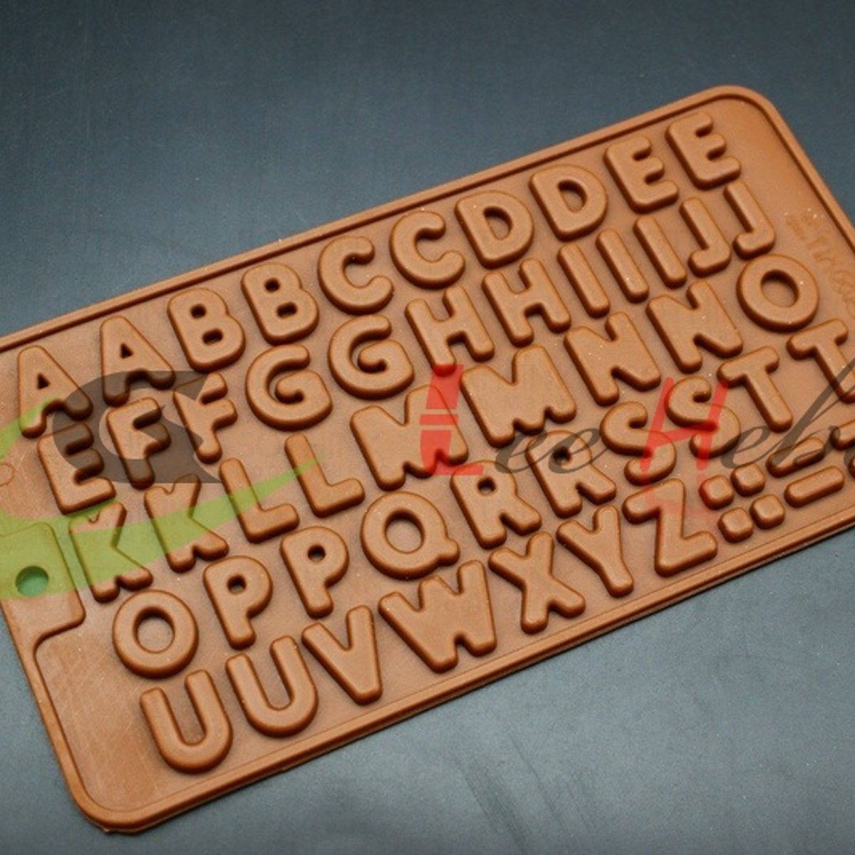 GENERICO - Molde Silicona Para Chocolate Forma Abecedario-Signos