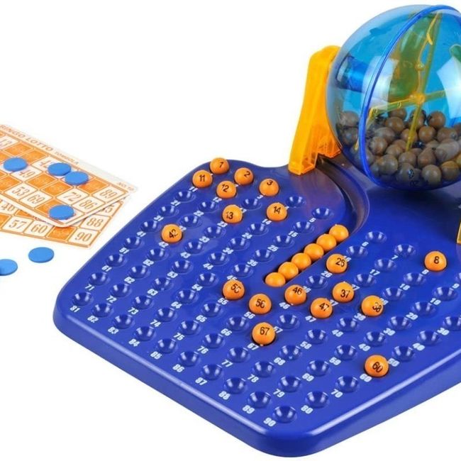 GENERICO - Juego De Mesa Tómbola Bingo Loto 90 Números 24 Cartones