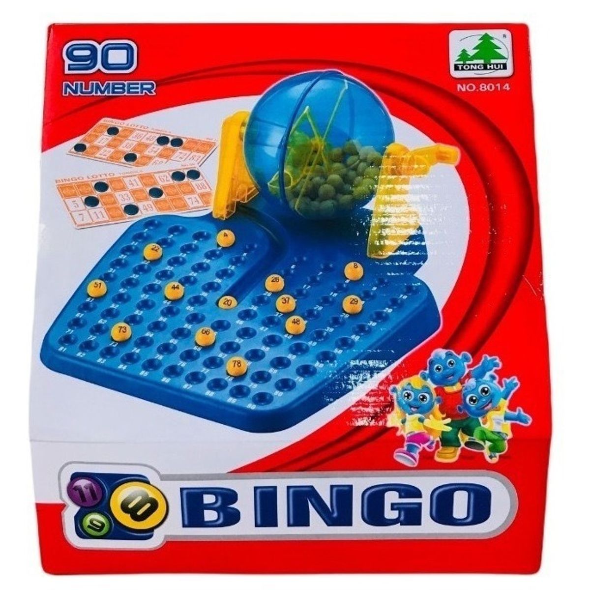 GENERICO - Juego De Mesa Tómbola Bingo Loto 90 Números 24 Cartones