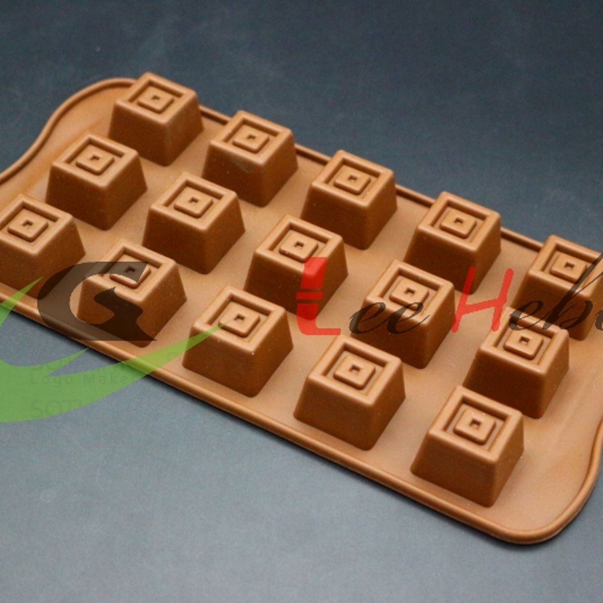 GENERICO - Molde Silicona Para Chocolate Forma Mini Cuadrados