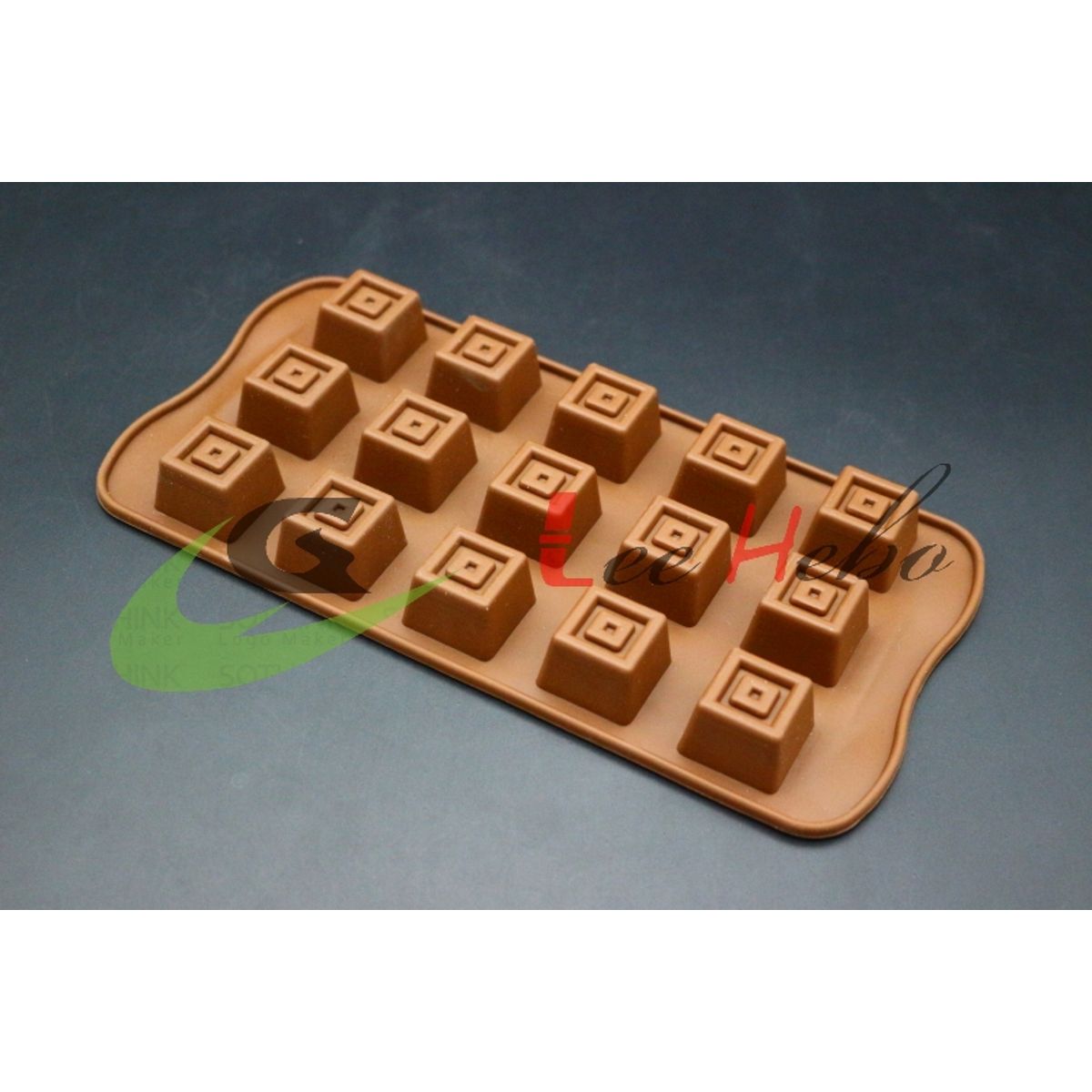 GENERICO - Molde Silicona Para Chocolate Forma Mini Cuadrados