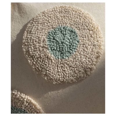 Imagen 2 del producto Set X 2 Fundas Cojín Boho Naturals Aqua 45x45 cm