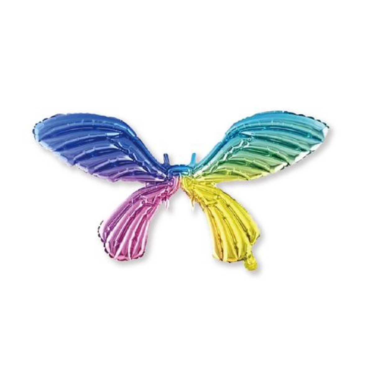 GENERICO - Globo Diseño Mariposa Muchos Colores 1 Unidad 72 Cm X 100 Cm