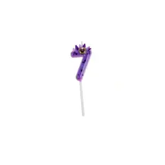 GENERICO - Vela De Numero 7 Dinosaurio Morado 11Cm