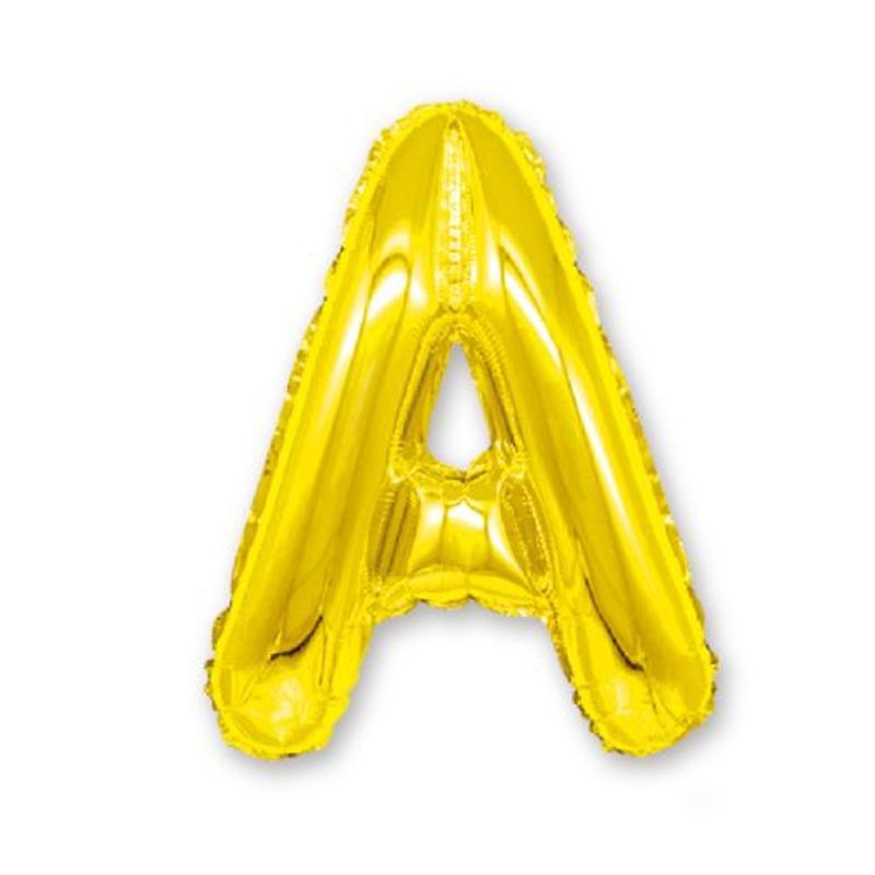 GENERICO - Globos Letras Y Simbolos Color Amarillo 40 Cm