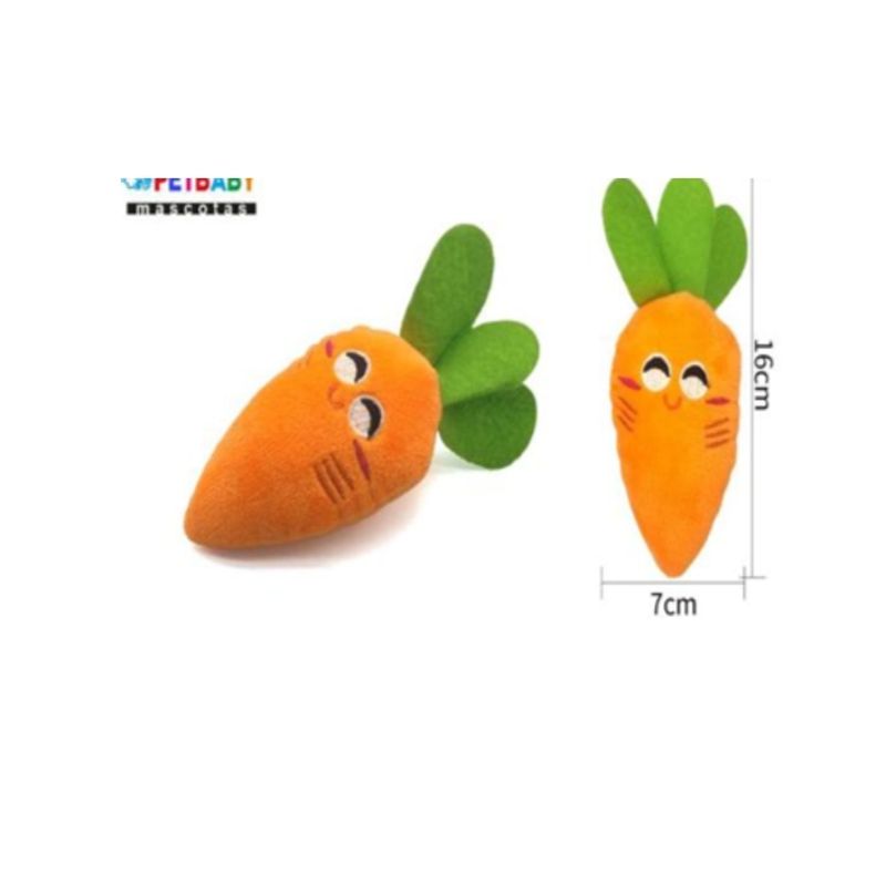 GENERICO - Juguete Para Perros Color Naranja Diseño Zanahoria 16x7cm