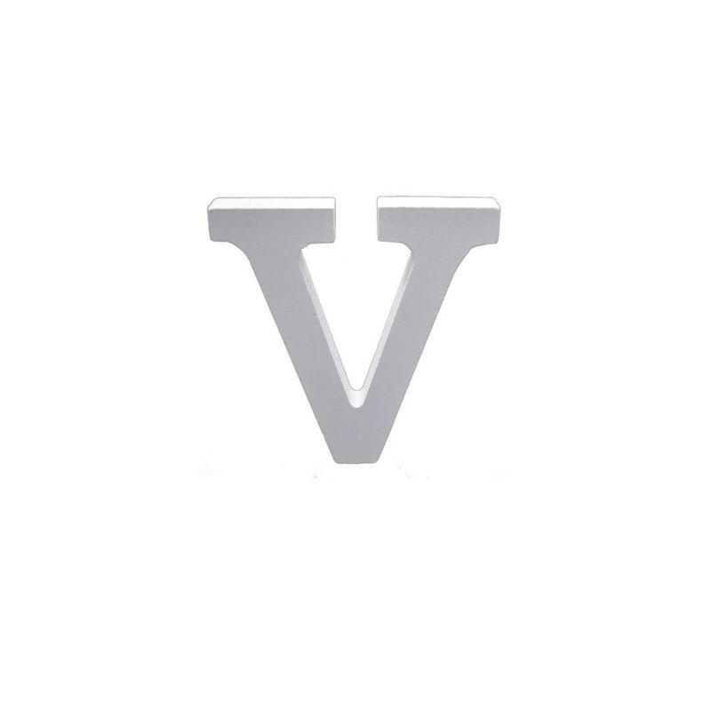 GENERICO - Letra V De Madera De 11cm