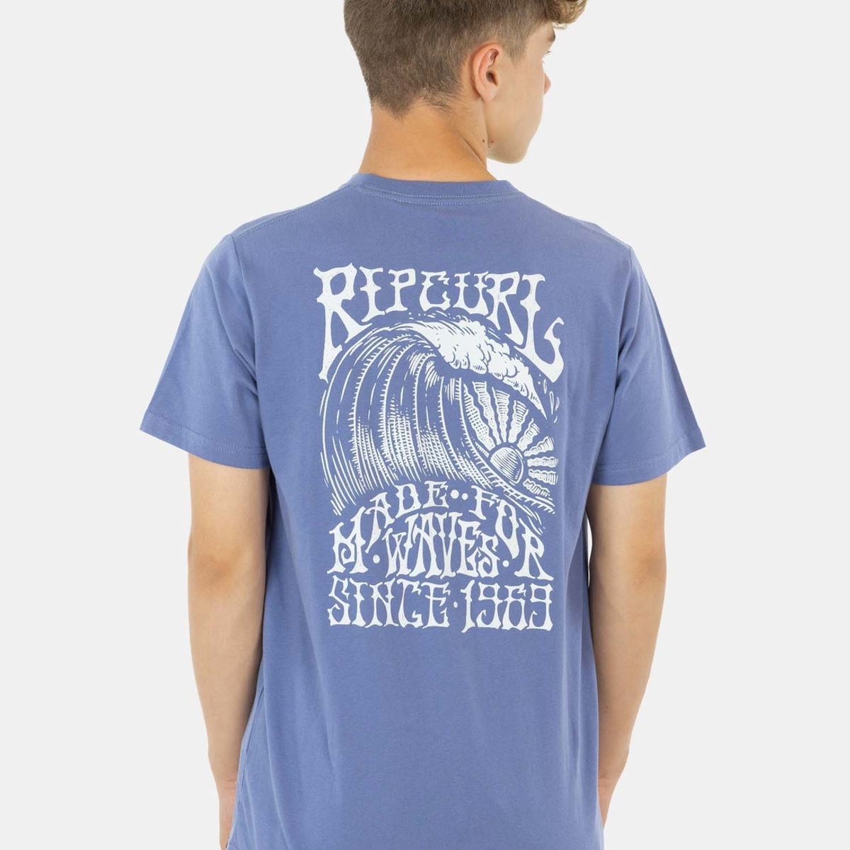 RIP CURL - Polera Made For The Search Tee Morado Infantil Rip Curl