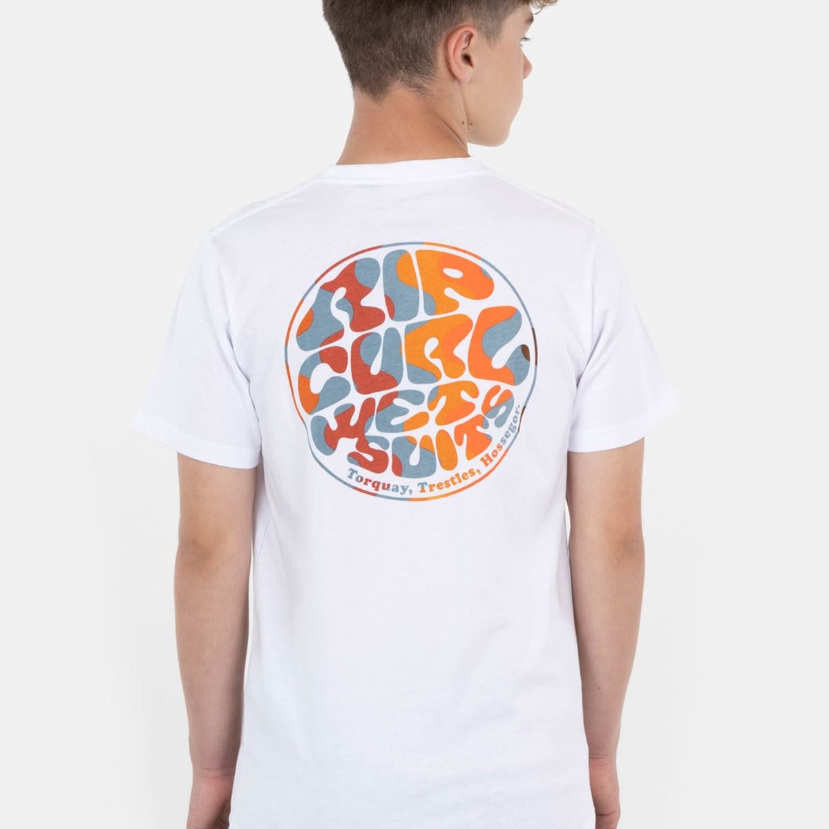 RIP CURL - Polera Wettie Passage Ss Tee Blanco Infantil Rip Curl