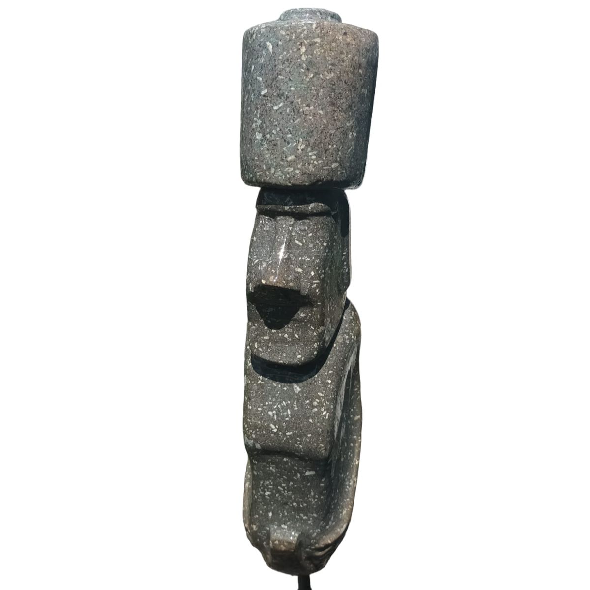 GENERICO - Moai Rano Raraku de piedra, 38cm, replica a escala 1 es a 33.-