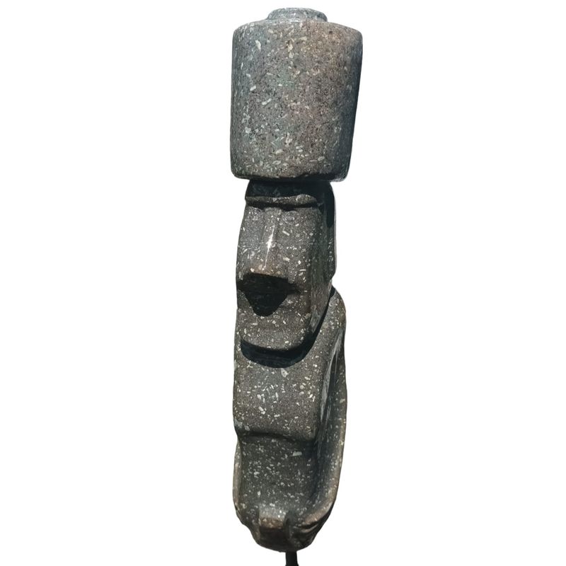 GENERICO - Moai Rano Raraku de piedra, 38cm, replica a escala 1 es a 33.-