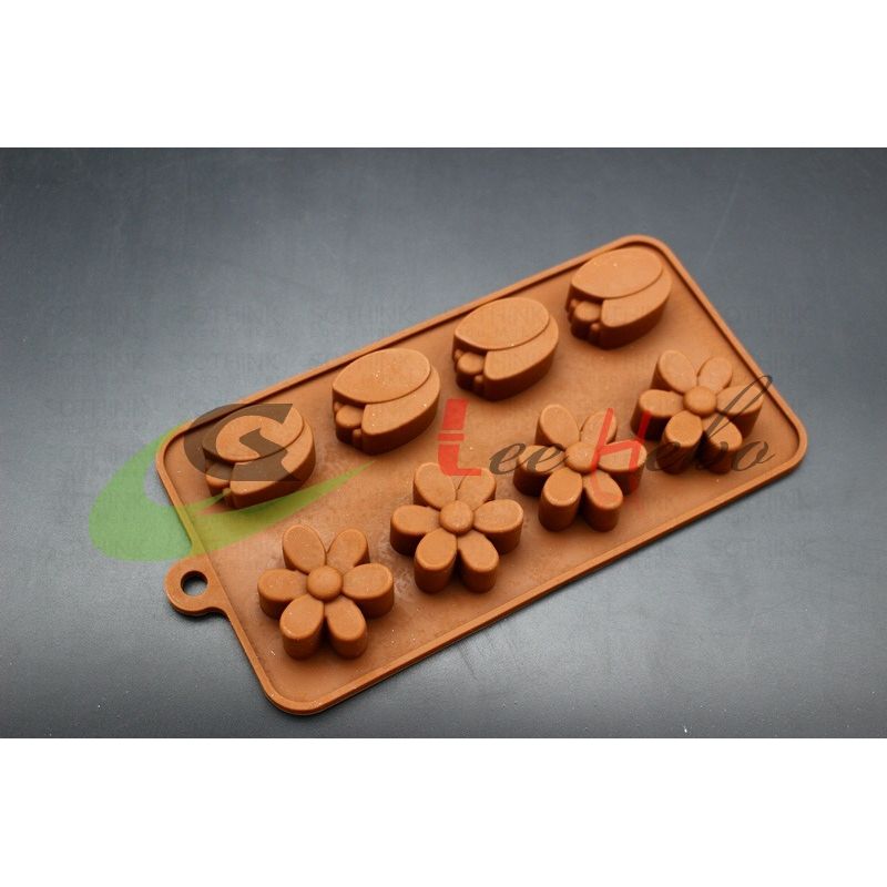 GENERICO - Molde Silicona Para Chocolate Forma Mini Flores
