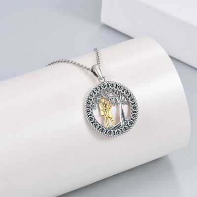 Imagen 2 del producto Collar pareja enamorados arbol de la vida Plata 925 joya mujer