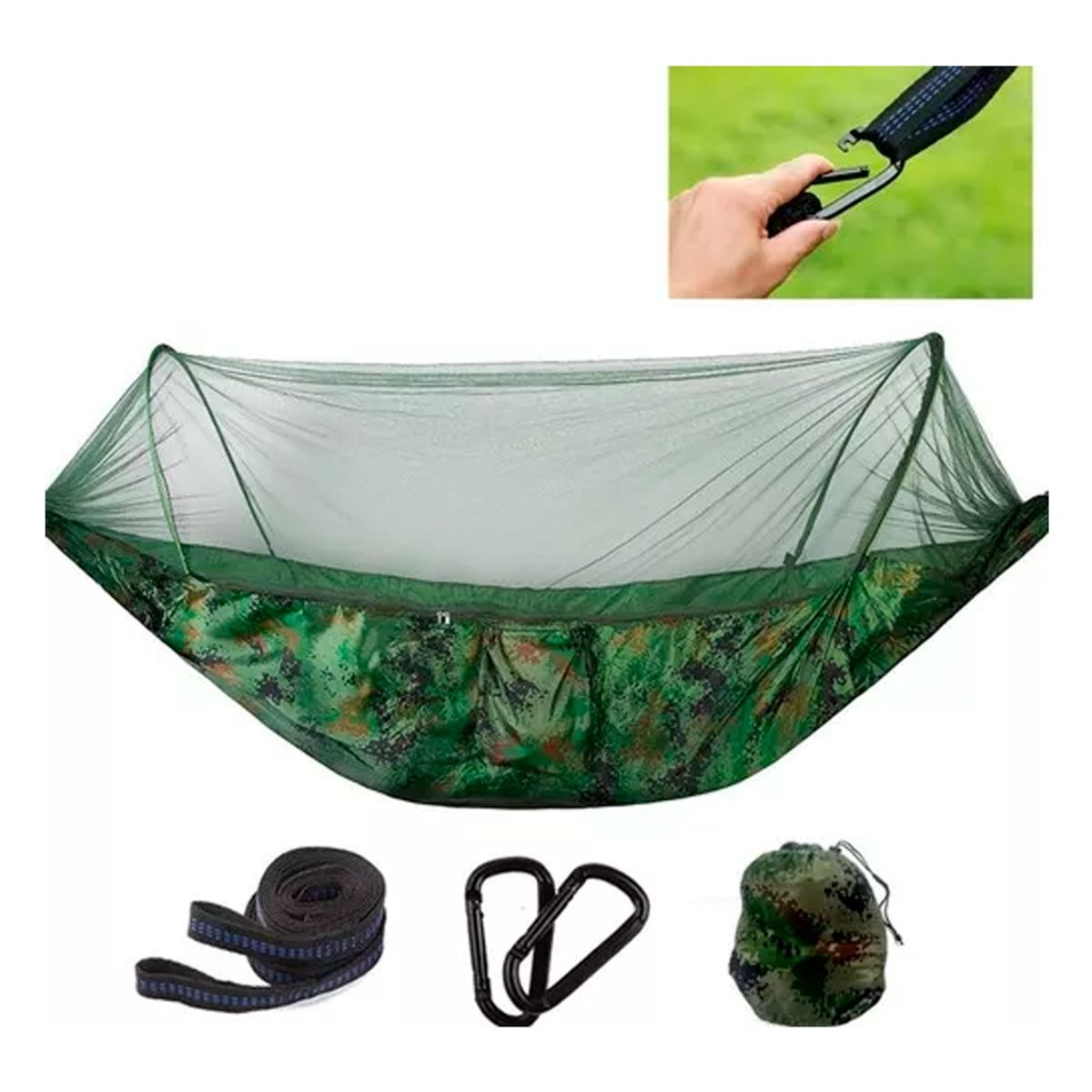 GENERICO - Hamaca Portátil Mosquitero Camping Aire Libre