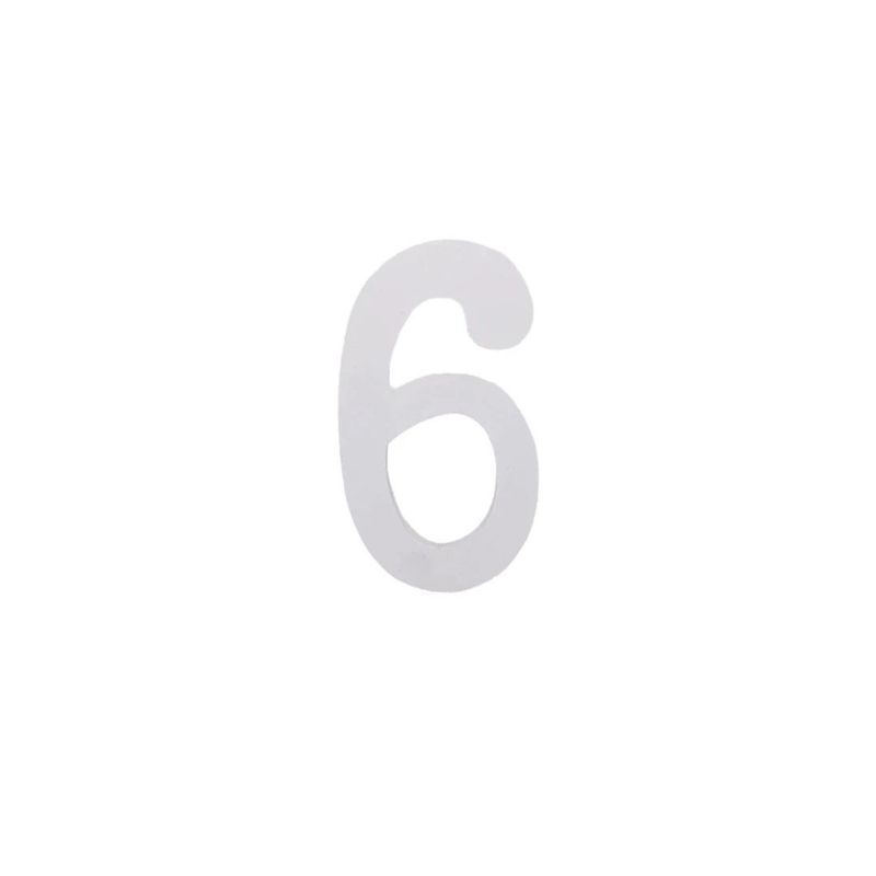 GENERICO - Numero 6 De Madera De 11 cm